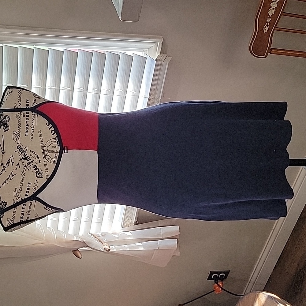 Y2K vintage Tommy Jeans tank top dress!! Size M. Red, White, Blue!!